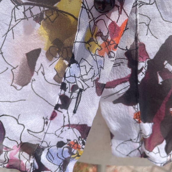 Dian Von Furstenberg Short Sleeve Silk Top - Picture 4 of 9